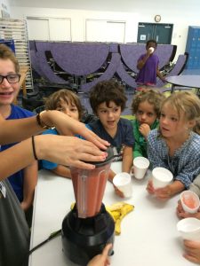 Smoothie making, tasting and drinking